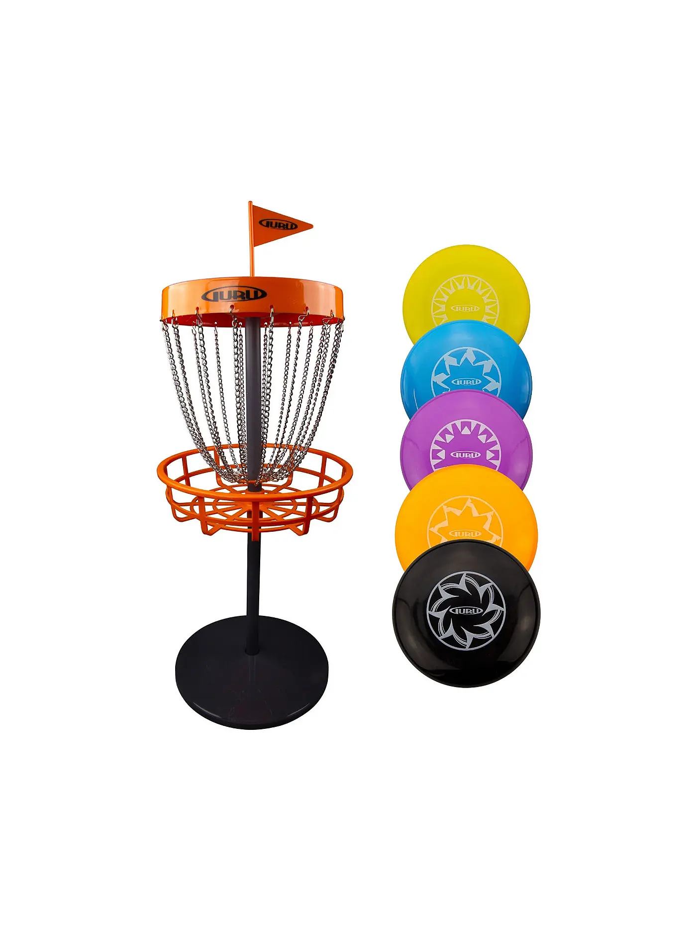 GURU | Guru Disc Golf Mini Basket-Set inkl. 5 Scheiben | 